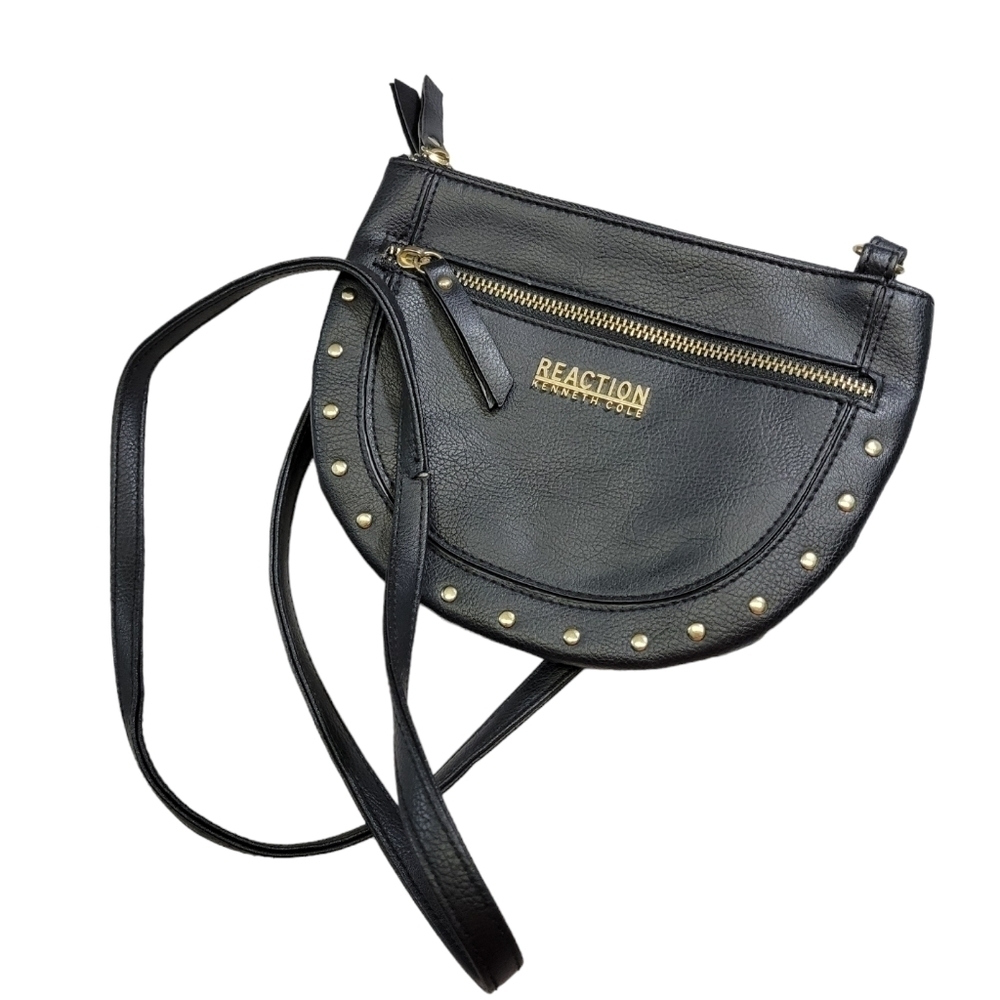 Kenneth Cole Reaction small crossbody purse black and‎ gold